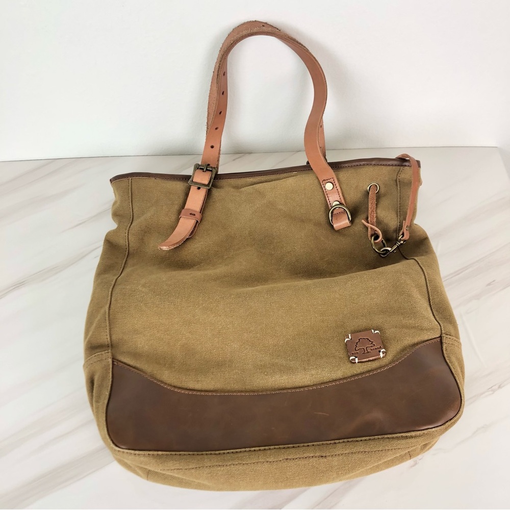 TSD Brand Bag Cotton With Leather Trim